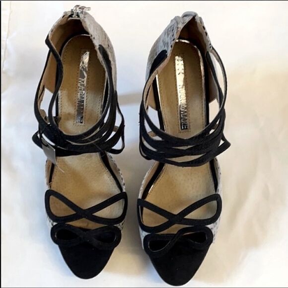 MARIE MARE STILETTO STRAPPY HEELS.  NEW. - Picture 3 of 6